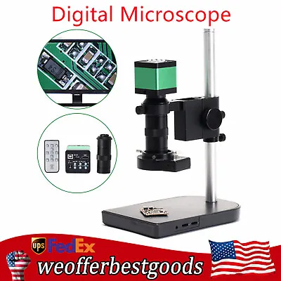 Buy Electronic 48 MP 1080P Digital Microscope Industrial HDMI Camera Video Stand New • 188.15$