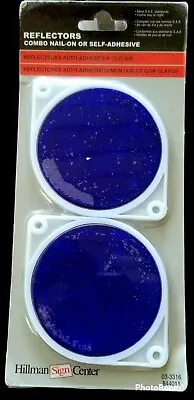 Buy Hillman 844011 Adhesive Reflectors, Blue (3 ) - One Pack (2 Reflectors) • 8.70$