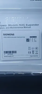 Buy SIEMENS PAD-3 / PAD3 Remote Power Supply NAC, NEW IN BOX • 465$