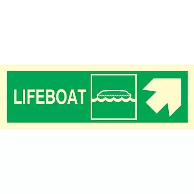 Buy Life Boat Right Side Arow Imo Symbol For Reflective Radiam Matrial 10 Pis Lote • 60$