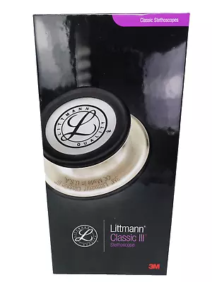 Buy Littmann 5870 Classic III Monitoring Stethoscope - Black - Metal Piece Rainbow • 99.99$