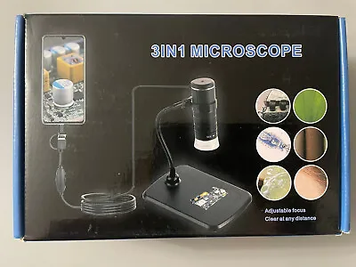 Buy 8 LED 1080P HD Camera For   Soldering Inspect 3 In 1 Microscope • 14.99$