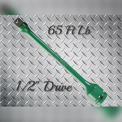 Buy 65 Ft Lb 1/2  Drive Torque Stick Extension Bar, IMPACT Lug Nut Tool FtLb GREEN • 17.99$