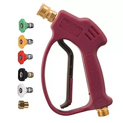 Buy M MINGLE Short Pressure Washer Gun For Hot And Cold Water High Replacement 5 ... • 31.18$