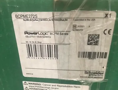 Buy Schneider Electric PowerLogic BCPM BCPM BCPME272S Power Monitoring And Control • 14,086.15$