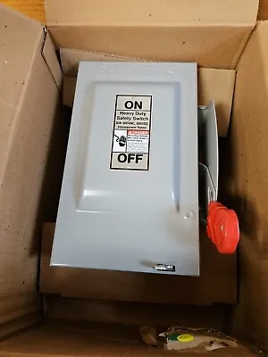 Buy Siemens HNF261 Heavy Duty Safety Switch Type VBII Non-Fused New Open Box • 35$