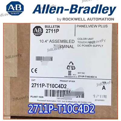 Buy Allen Bradley 2711P-T10C4D2 Touch Screen Brand New Seal Stock Free Shipping • 1,663$