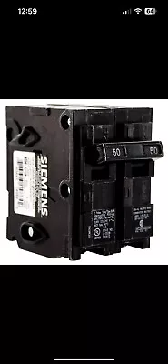 Buy Siemens Q250 50Amp Double Pole Standard Trip Circuit Breaker • 19.40$
