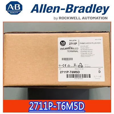 Buy Sealed Allen-Bradley 2711P-T6M5D PANELVIEW PLUS 600 Free Shipping AB 2711P-T6M5D • 995$