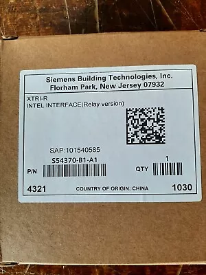 Buy Siemens XTRI-R Intel Interface (Relay Version)  • 32$