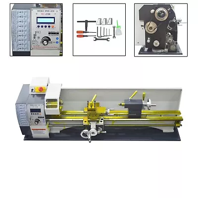 Buy RC-210E Electronic Pulse Precision Metal Lathe Instrument Gearless 8 *39  1100W • 2,014.80$