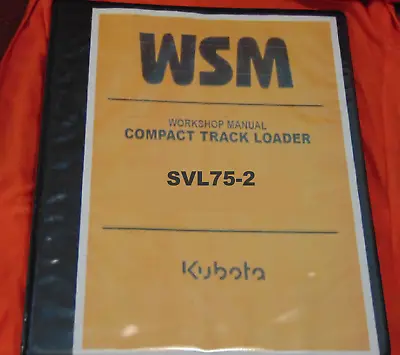 Buy Kubota SVL75-2 Compact Track Loader Skid Color Workshop Service Manual Book • 62.06$