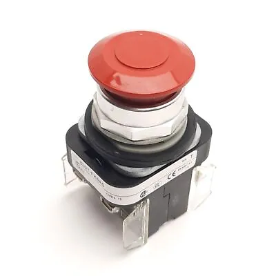 Buy Allen Bradley 800T-FX6A5 E-Stop Pushbutton Switch, Push-Pull Red Mushroom, 2NCLB • 95$