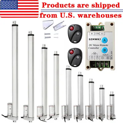 Buy 12V Linear Actuator 330LB/1500N 50-450mm For Auto Car Lift Heavy Duty Medical IG • 6.99$