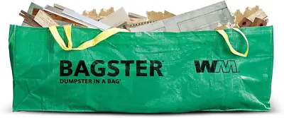 Buy BAGSTER 3CUYD Dumpster In A Bag Holds Up To 3,300 Lb, Green • 39.04$