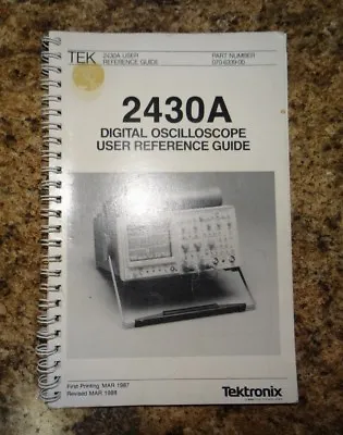 Buy Tektronix 2430A Reference Guide • 23$