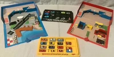 Buy Micro Machines Parking Service Airport Terminal W/ Vehicles Boats Trailer • 9.99$