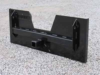 Buy Skid Steer Trailer Receiver Mount Plate Hitch Attachment Fits Bobcat Case Kubota • 328.99$