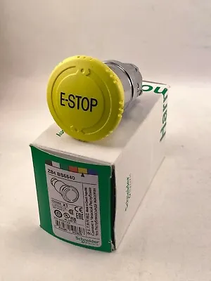 Buy Schneider Electric E-Stop Push Button, ZB4BS5540, Yellow, 40mm, NEW • 65$