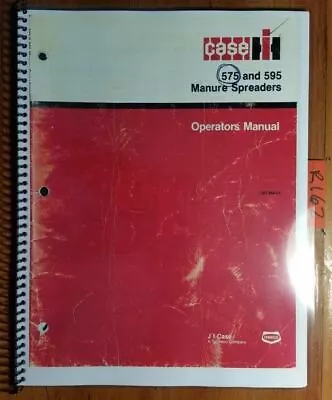 Buy Case IH 575 595 Manure Spreader Owner's Operator's Manual 1097388R4 12/85 • 17.49$