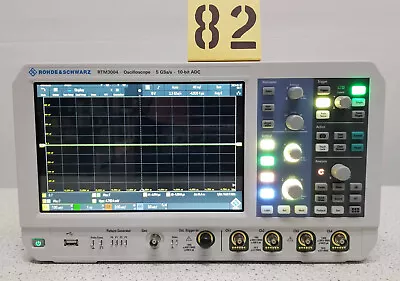 Buy Rohde & Schwarz RTM3004 Digital Oscilloscope, 4 Channel, 100MHz, 5GS/s  Tag #82 • 4,500$