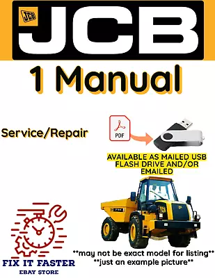 Buy Jcb 722 Articulated Dump Truck Service Repair Shop Manual Pdf Usb • 40$