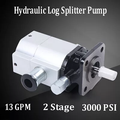 Buy NEW 13 GPM Hydraulic Log Splitter Pump, 2 Stage, 3000 PSI, For Wood Processor • 105.01$