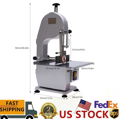 Buy 1500W Commercial Electric Meat Bone Saw Band Saw Machine Frozen Meat Fish Cutter • 535.01$