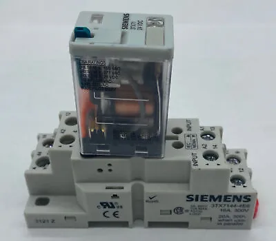 Buy Siemens 3TX71 Relay 24VDC W/3TX7144-4E6 Relay Socket  • 39$