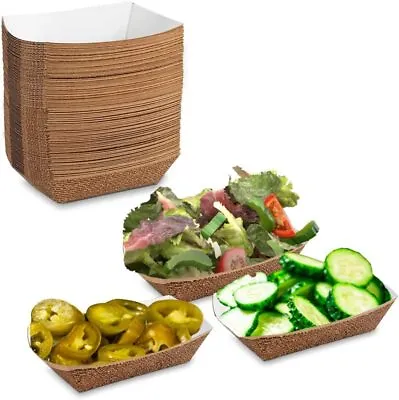 Buy MT Products .25 Lb Paper Boats / Hearthstone Paper Food Trays - Pack Of 100 • 15.49$