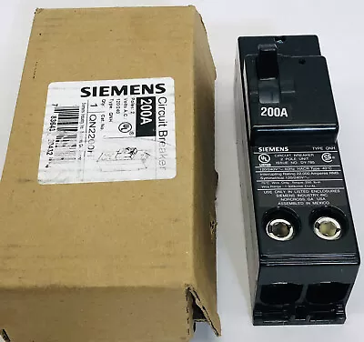 Buy Siemens Qn2200h Double Pole 120/240 Vac Circuit Breaker • 199.99$