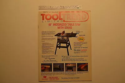 Buy #J121 DELTA  Woodworking Cabinetmaking Machinery- TOOL TREND LMTD. Magazine 1988 • 11.93$