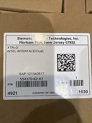 Buy Siemens XTRI-D Fire Alarm Addressable Module (Dual) Brand New Free Shipping • 145$