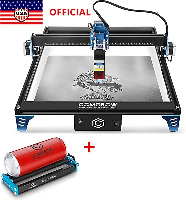 Buy With Laser Rotary Roller Comgrow Z1  Laser Engraver 10W Output Power US Ship • 359$