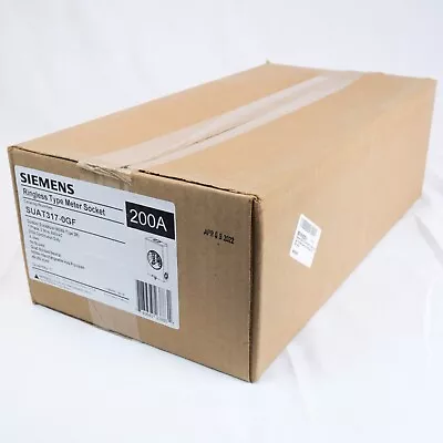 Buy Siemens - SUAT317-0GF - 4 Jaw Ringless Meter Socket - 200A / 600VAC - NEW IN BOX • 59.55$