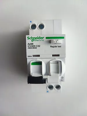 Buy Schneider Electric A9DC3632 Residual Current Breaker Overcurrent RCBO 32A C 30mA • 99$