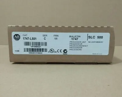 Buy New Allen-Bradley 1747-L551 SER C SLC500 PLC CPU Processor Unit Module 1747L551 • 1,523.42$