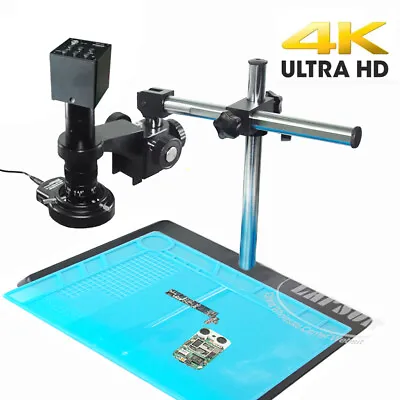 Buy 4K /1080P 60FPS 180X 360X HDMI C-Mount Industry Microscope Set Camera Lens Stand • 265$
