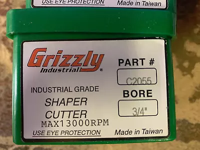 Buy Grizzly Shaper Cutter C2055 • 32.95$