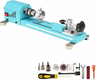Buy Mini Lathe Wood Lathe Machine Multi-Purpose Type Lathe Milling Cutting Grinding  • 89.41$