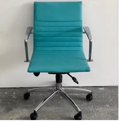 Buy Set Of 10 Turquoise Blue Herman Miller Eames Style Office Chairs • 60$
