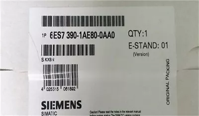Buy Siemens 6es7 390-1ae80-0aa0 Simatic S7-300 Ail L=480mm Plc Module New • 45.55$