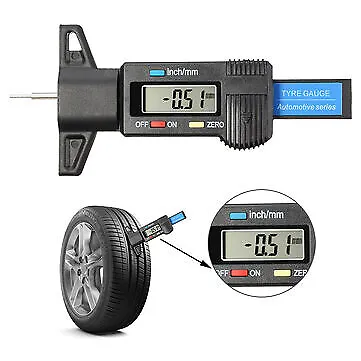 Buy Audew 0-25.4mm LCD Digital Vehicle Tyre Tread Depth Gauge Measuring Caliper Tire • 17.99$