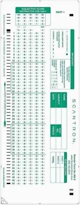 Buy 500 Lot NEW Sealed Original Authentic Green Scantron 882-E Testing Forms Sheets • 49.95$