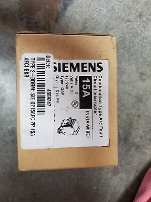 Buy Siemens Q215AFC Circuit Breaker - Black 1Each,New • 75$