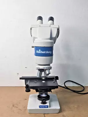 Buy Power Tested Reichert-Jung Series 150 Binocular Upright Laboratory Microscope • 79.99$