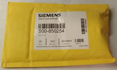Buy New Siemens 500-850254 Pad-4 Clsa Module Nac Extender Board • 17.09$