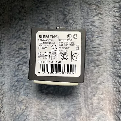 Buy Siemens GB14048 5/50hz IEC/EN.60947-5-1 Auxiliary Contact Block (Lot Of 2) • 30$