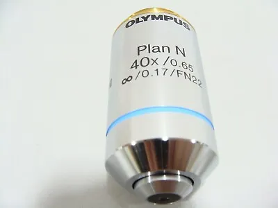 Buy Olympus Plan N 40x / 0.65 Infinity .17 FN22 UIS2 Microscope Objective Lens BX CX • 194.99$