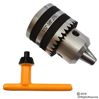 Buy 5/8  Drill Press Precision Chuck Jt6 Jt 6 Jacobs Taper With Fluted Grips • 29.95$
